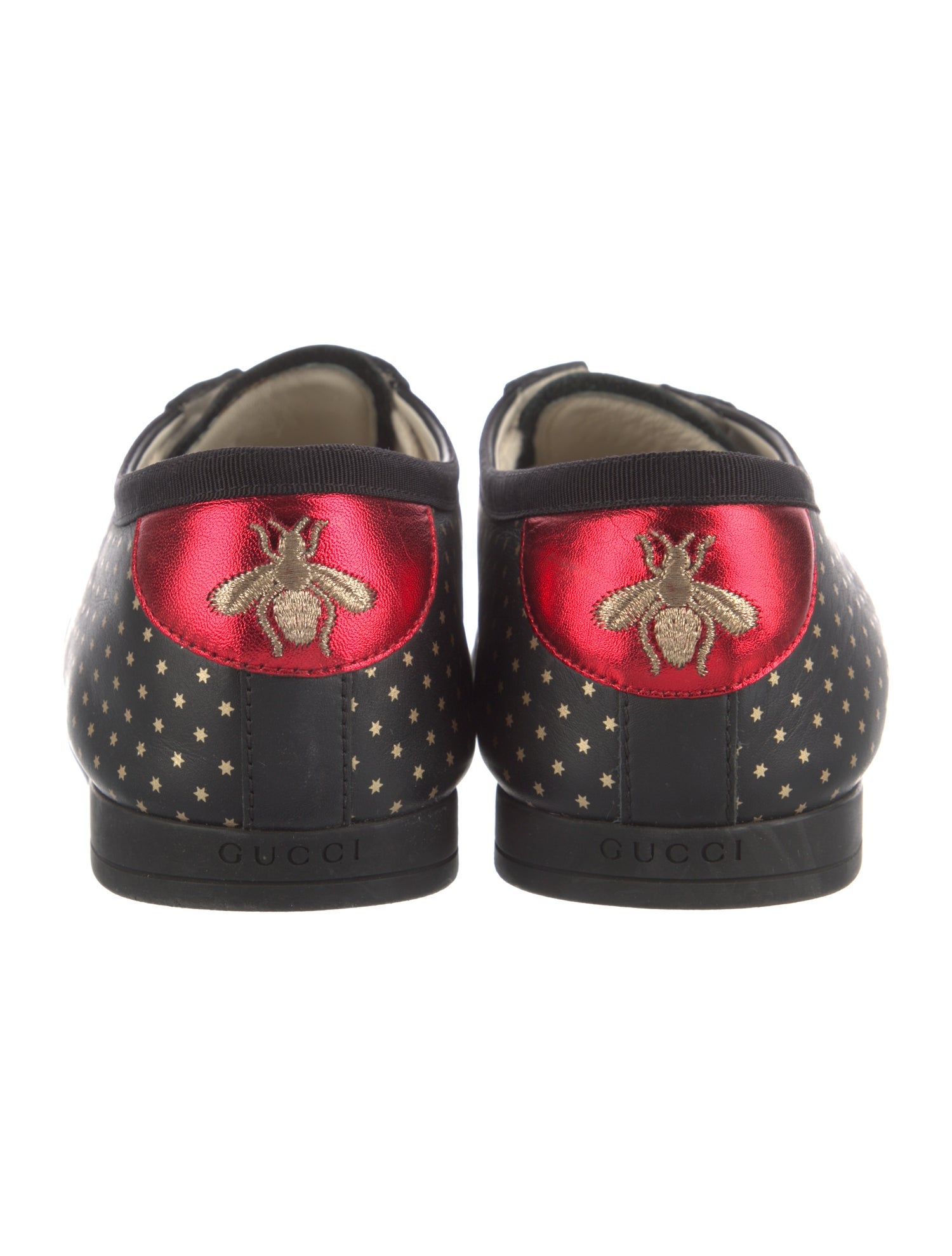 Gucci Bee Accent Leather Sneakers